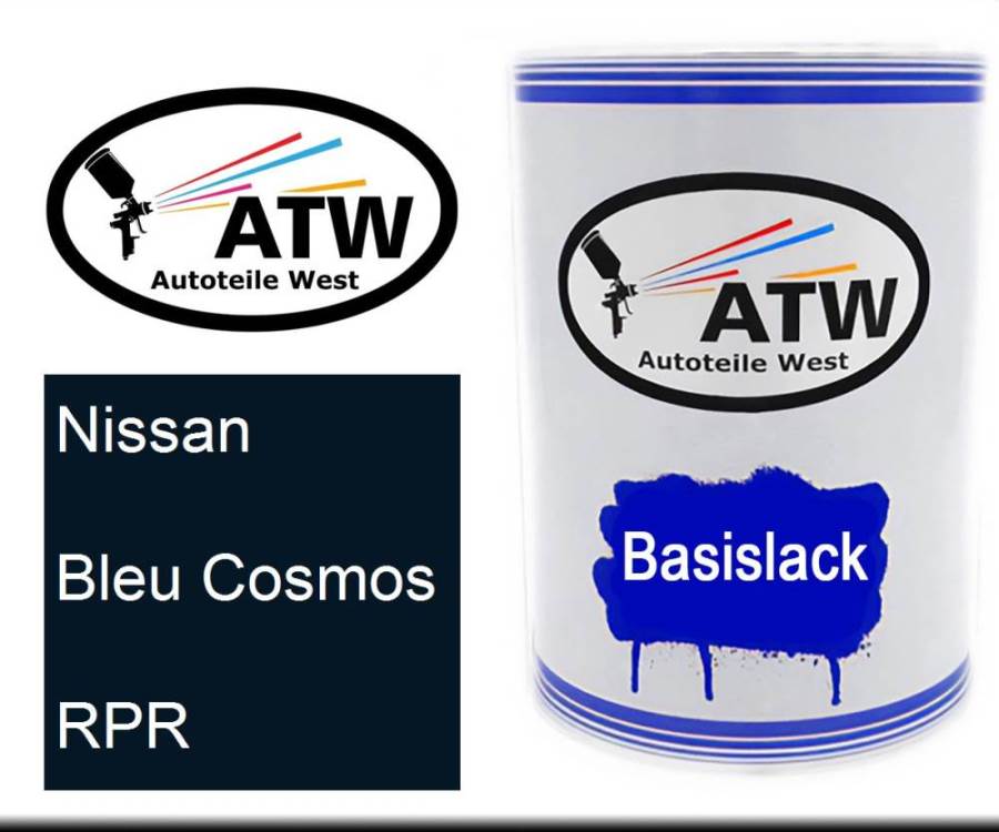 Nissan, Bleu Cosmos, RPR: 500ml Lackdose, von ATW Autoteile West.